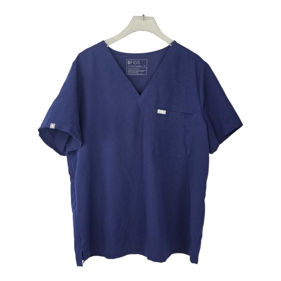 Figs Blue Scrub Top Catarina Technical Collection Size XL - Picture 1 of 9